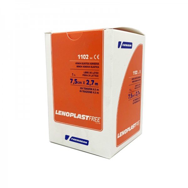 Lenoplast Free 7,5 cm x 2,7 mt: Benda elastica adesiva (Scatola)